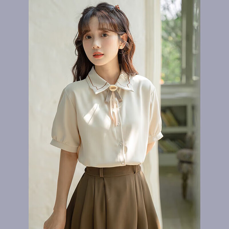喻小熊正式场合女大学生套装面试穿搭教资职业装夏季正装女衬衫裙子