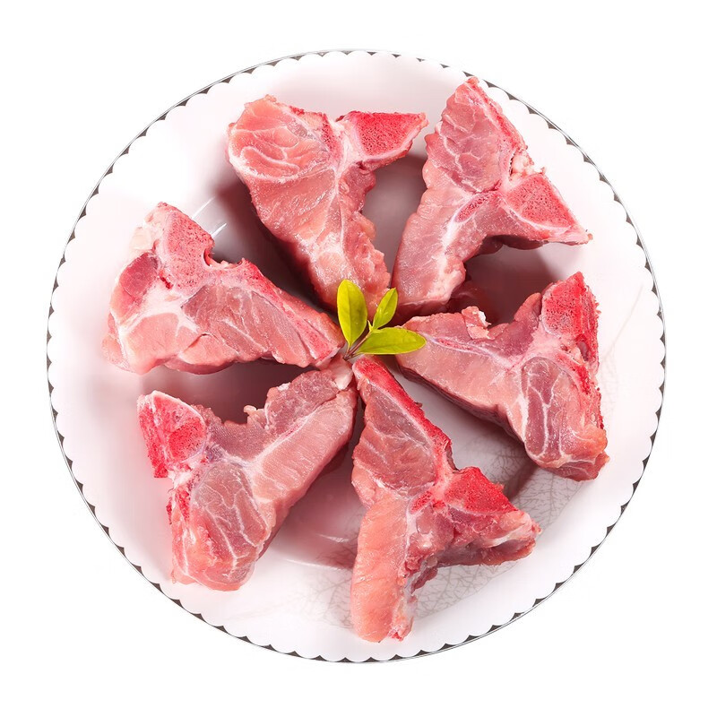 冷鲜肉 对面小城 国产猪腔骨猪脊骨猪龙骨黑猪肉生鲜 烧烤食材 新鲜猪肉 1.5kg 生鲜