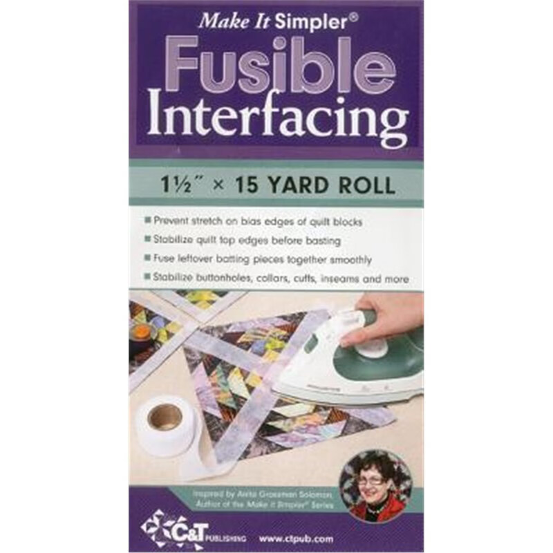 预订make it simpler (r) fusible interfacing:1 1/2" x 15 yard