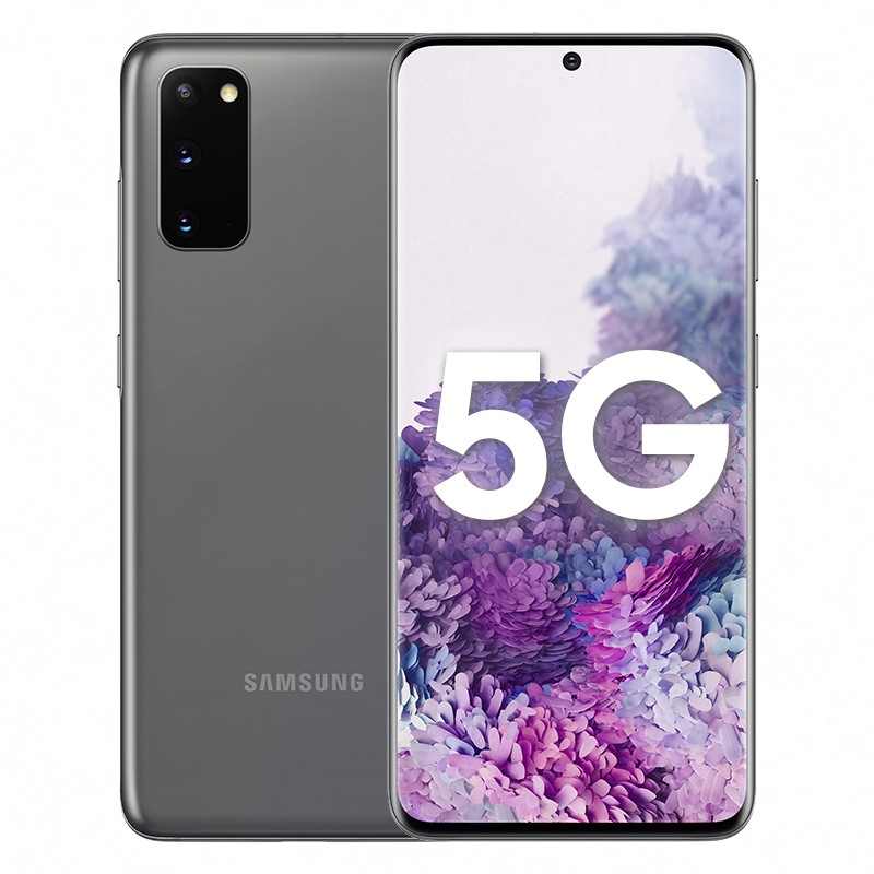 三星 SAMSUNG Galaxy S20 5G (SM-G9810)双模5G 骁龙865 120Hz超感屏 8K视频 游戏手机 12GB+128GB 遐想灰