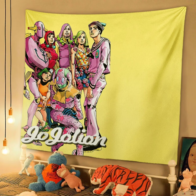 佳依乐jojo的奇妙冒险周边挂布 动漫周边背景布挂布二次卡通动漫周边的 挂布13 小号98x68厘米