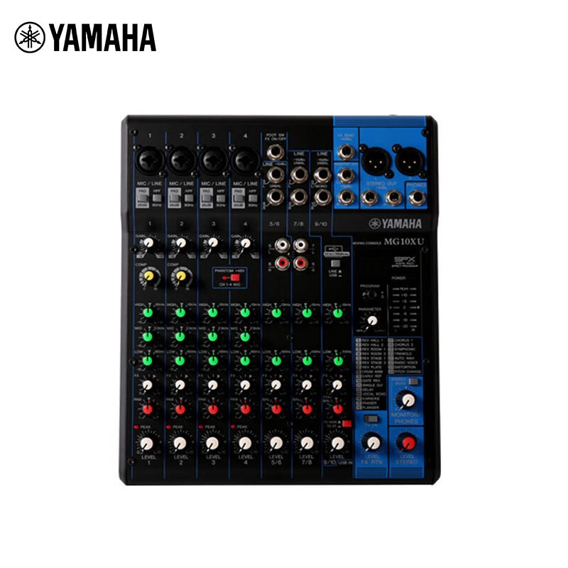雅马哈(yamaha) mg10 mg12 mg16xu mg20调音台多路控制带效果 mg10调