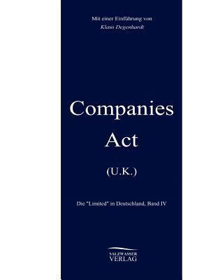 预订 companies act u.k.