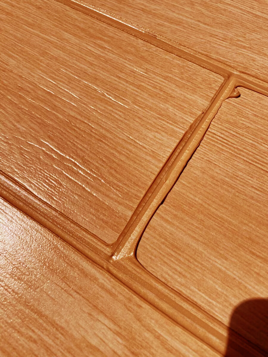 扑哩扑剌木纹砖美缝剂哑光彩砂奶油色瓷砖地砖木纹色填缝剂彩沙 胡桃