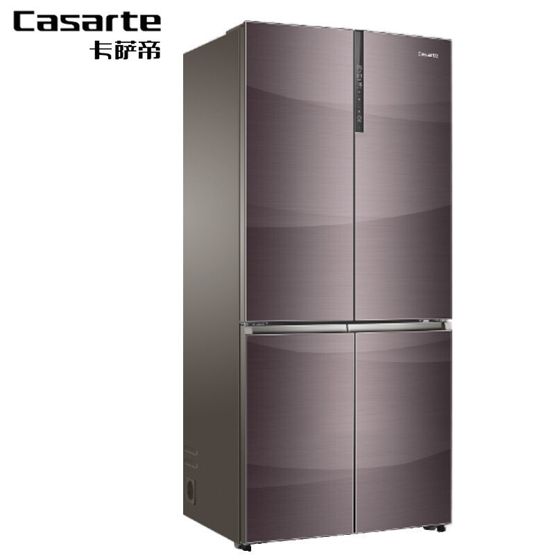 十字对开门双开大容量冰箱 风冷无霜变频节能超薄 线下同款 极光紫
