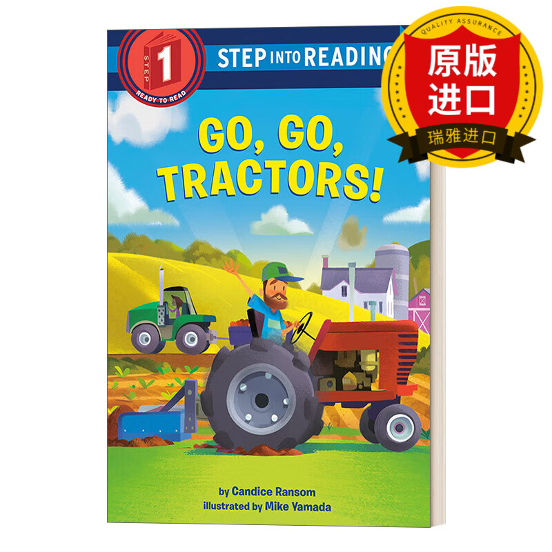 step into reading 1 go go tractors 走 走 拖拉机 英文版 进口英语
