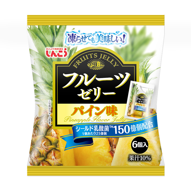 日本进口 真光乳酸菌菠萝味可吸果冻 儿童健康休闲零食 网红办公室下午茶 120g