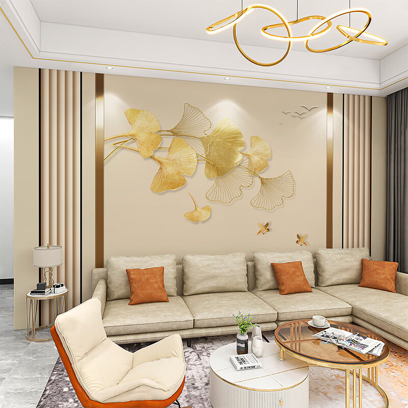 电视背景墙壁纸北欧轻奢大理石纹墙布客厅壁画 整张普通无妨纸/一平方