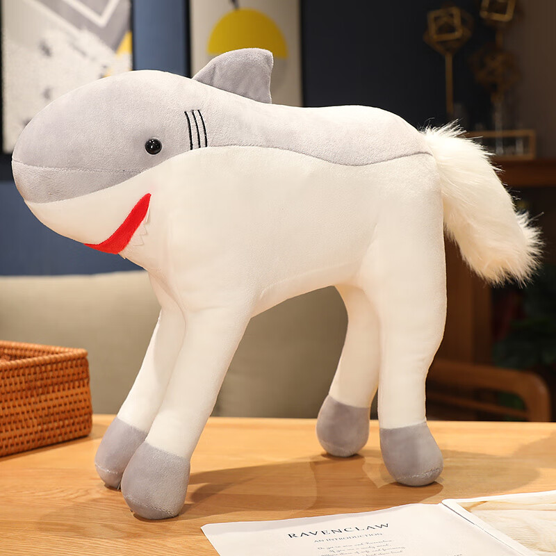 欧因优趣优品shark鲨bee鲨鱼和蜜蜂玩偶鲨雕系列公仔鲨比抱枕搞怪礼物