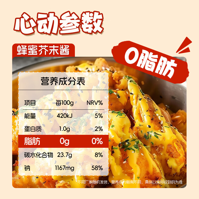 昔日印象0脂肪蜂蜜芥末酱280g 汉堡热狗三明治调味酱沙拉酱韩式炸鸡蘸酱