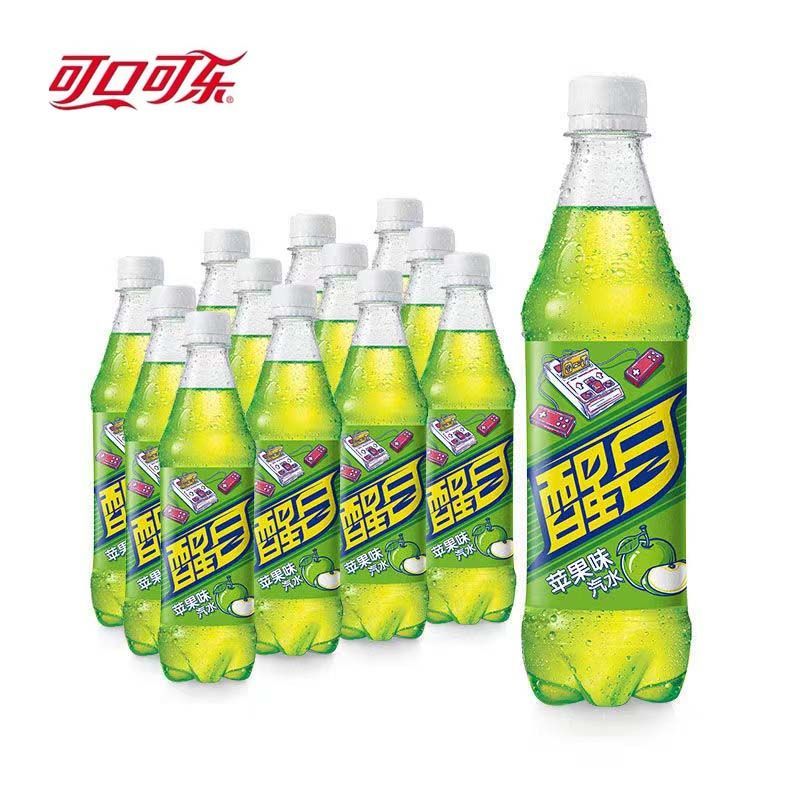 可口可乐醒目菠萝味汽水醒目饮料苹果味蜜桃味碳酸汽水饮料组合