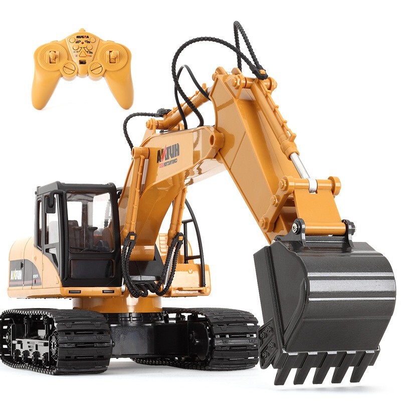机成人儿童男孩女孩仿真电动挖机玩具节日生日礼物车钩机勾机挖挖机