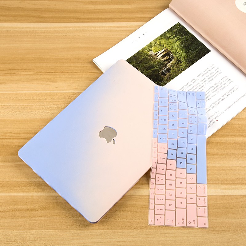 格玛斯新款MacBook Pro 13.3保护壳15.4 苹果笔记本机身外壳11.6Air轻薄防刮12配件 渐变色+同色键盘膜【奶油壳】 老款Pro 13.3【A1502/A1425】
