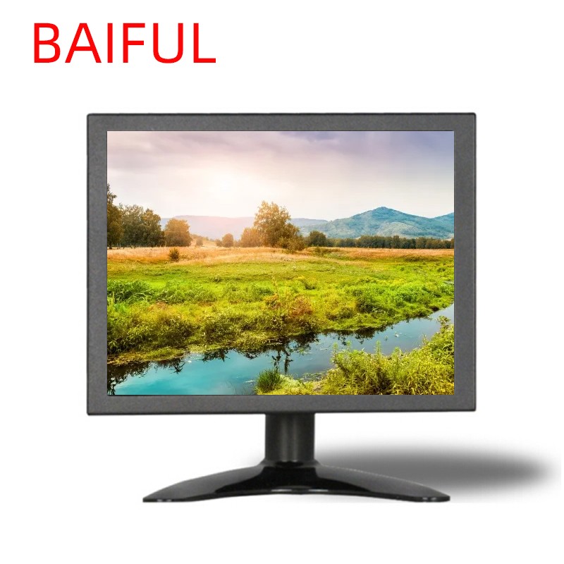 baiful 数控机床液晶监视器8/10/12/14英寸便捷式方屏安防监控显示屏