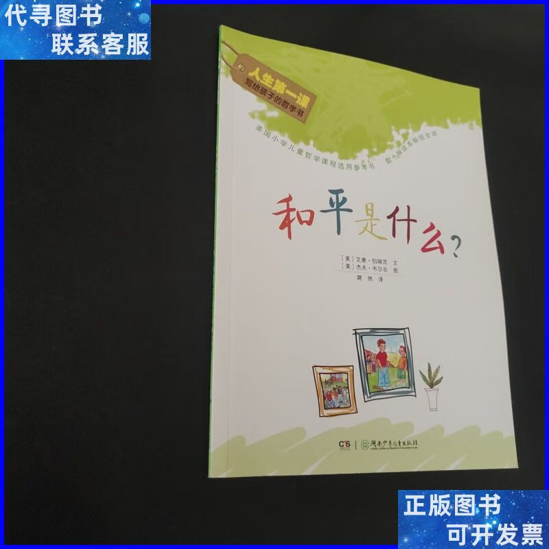和平是什么? 湖南少年儿童出版社二手书