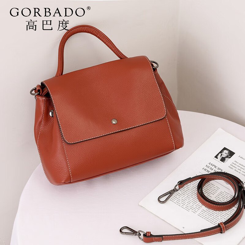 高巴度(gorbado)包包2024新款潮百搭软皮简约手提包气质女包单肩包时