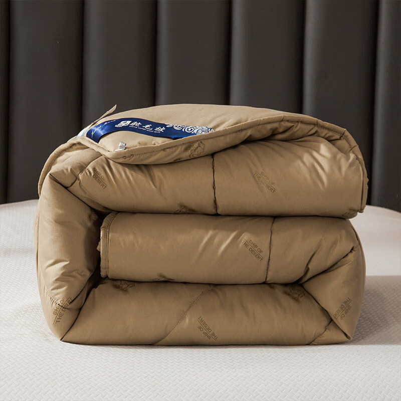 厚被子冬被冬季加厚保暖羊毛被驼绒被褥双人10斤冬天被芯驼毛棉被