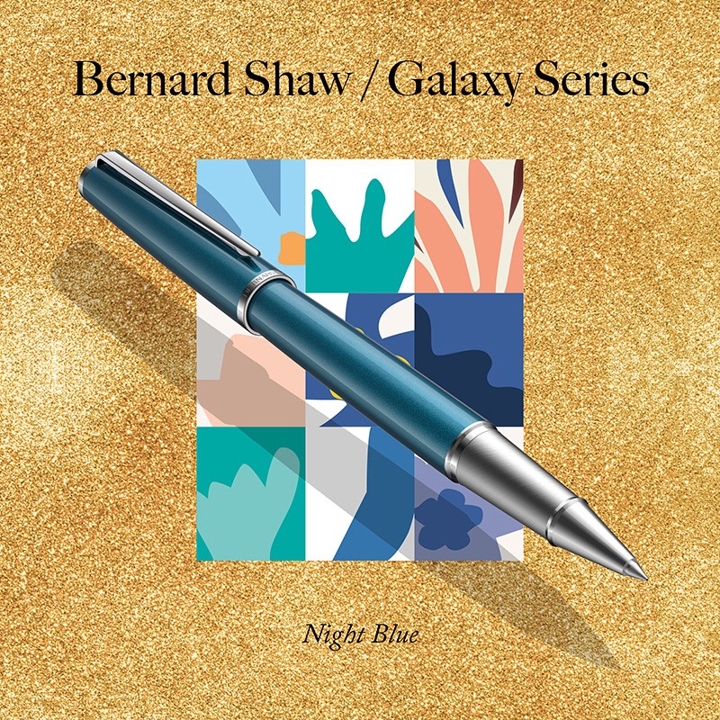 萧伯纳(bernard shaw)签字笔星耀系列璀璨版宝珠笔礼盒装 夜幕蓝(璀璨
