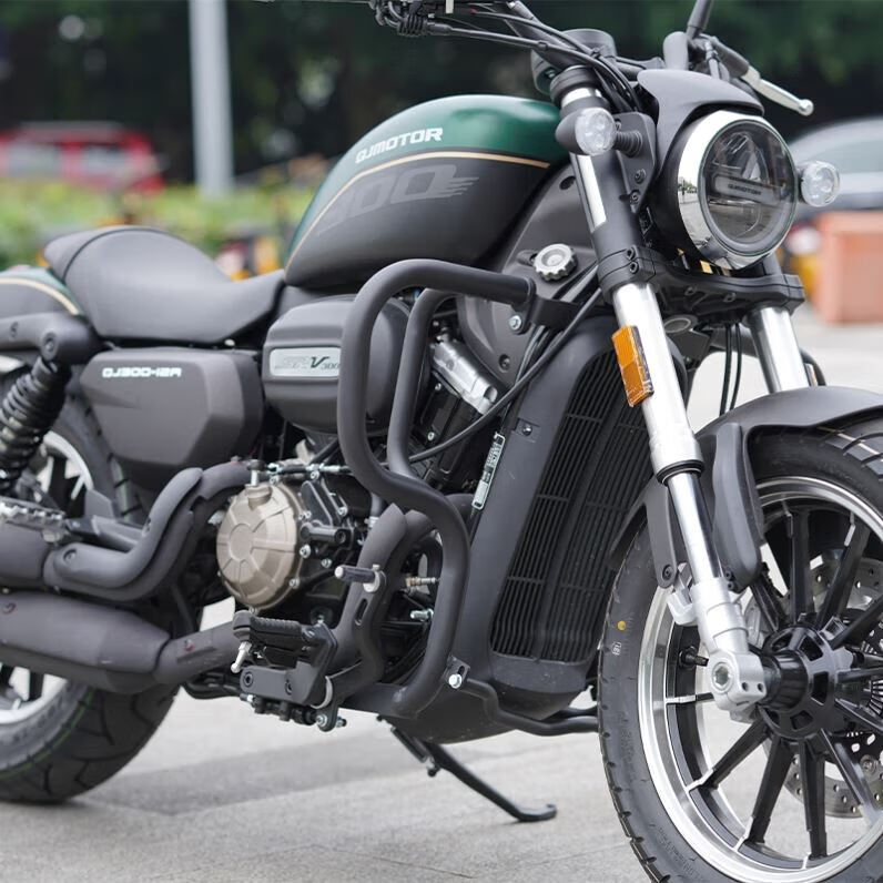 塔克尔适用于钱江闪300摩托车护杠防摔钱江闪300靠背件摩托车钱江闪