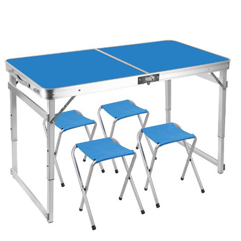 军虹增强型方管户外组合便携桌野餐桌展会广告培训展销宣传桌摆地摊桌