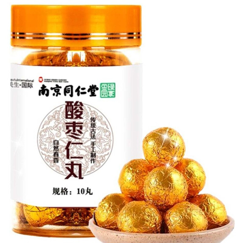 南京同仁堂酸枣仁丸可配搭炒酸枣仁粉茯苓百合膏茶胶囊炒粉丸夜交藤