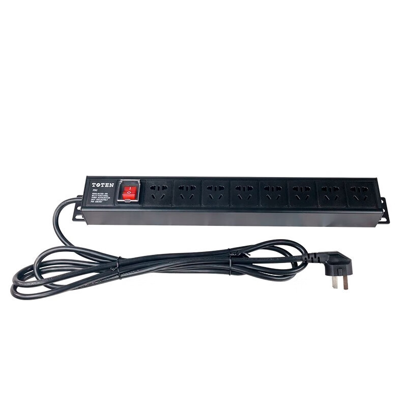 8位10a pdu 网络机柜电源分配器 多用插孔pdu电源 机柜