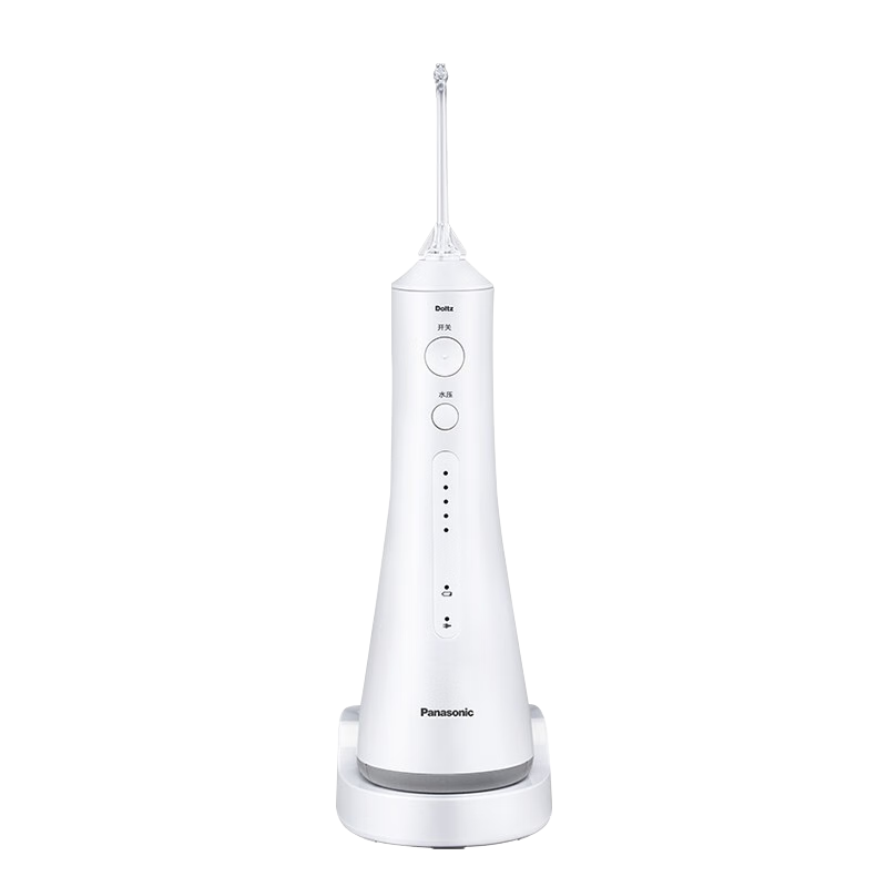 松下（Panasonic）冲牙器洗牙器超声波洁牙器水牙线电动充电式口腔清洗器全身水洗便携式情人节生日礼物送男女EW1511 EW1511W405（白色） 2支喷头
