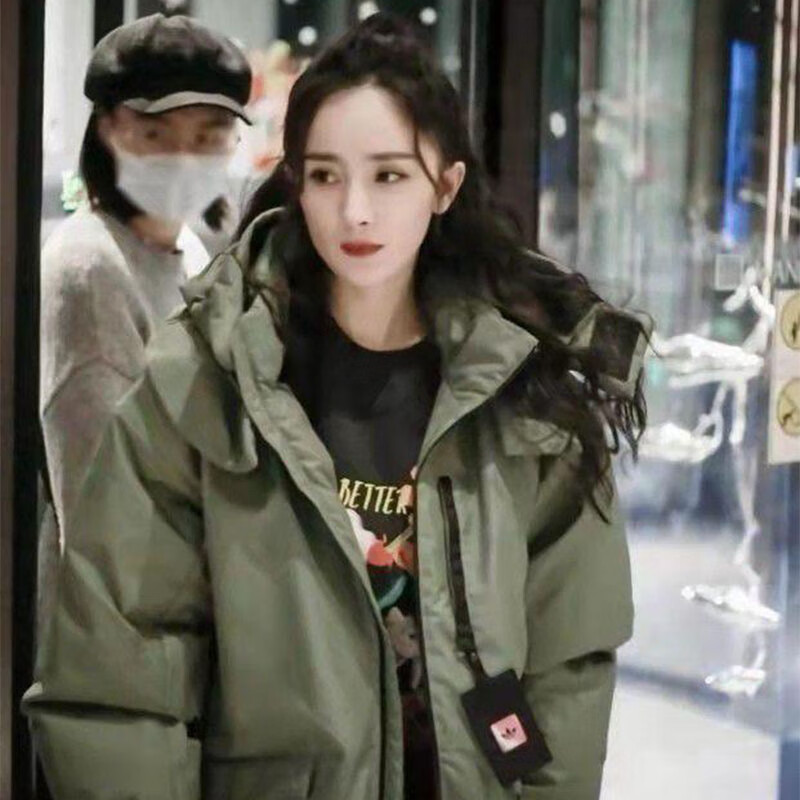 阿迪达斯(adidas) 三叶草 杨幂同款 虹彩可拆卸叠穿 羽绒服 gt7285 xs