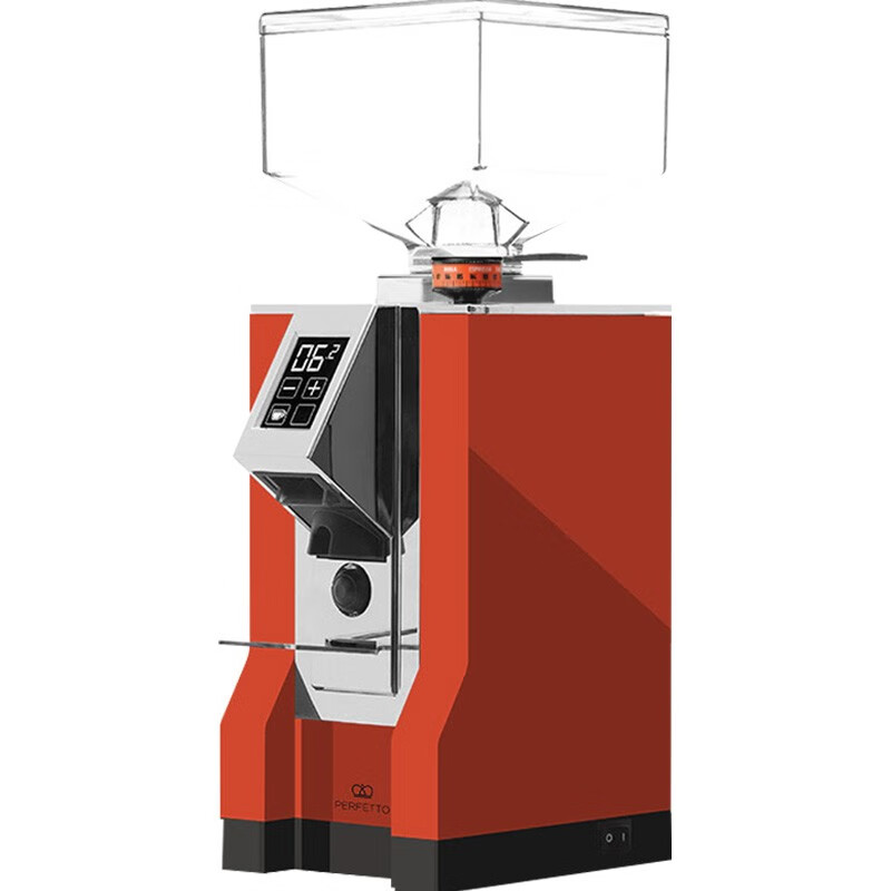 EUREKA 意大利进口磨豆机 Mignon MMG电控直出磨豆机 尤里卡商用咖啡粉研磨机 PERFETTO-红色(液晶屏)