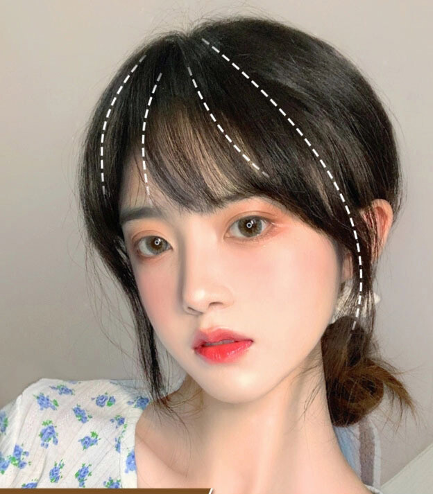 唐妮刘海假发女小千代假刘海真发网红空气刘海自然前额法式刘海假发片 仿真小千代刘海-自然黑高性价比高么？