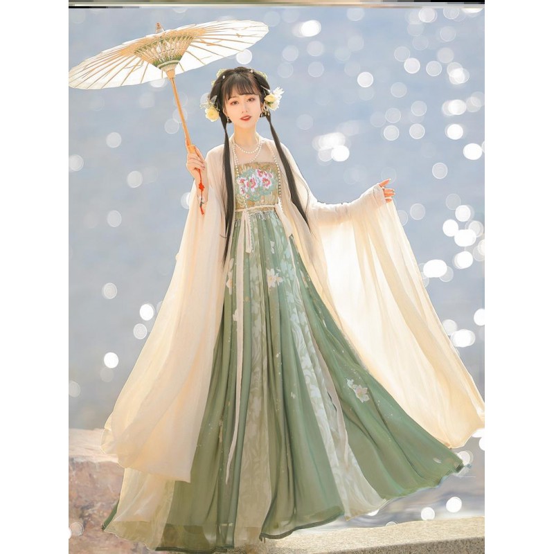 唐朝汉服唐制柯子裙汉服夏季女裙古风唐朝古装超仙显瘦魏晋南北朝新款