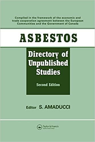 预订asbestos: directory of unpublished studies