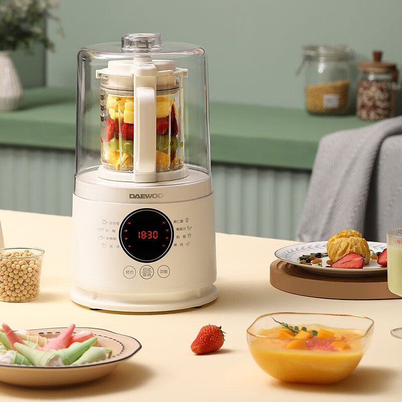 大宇(daewoo)迷你豆浆机智能多功能家用预约辅食料理破壁机 dypb-0520