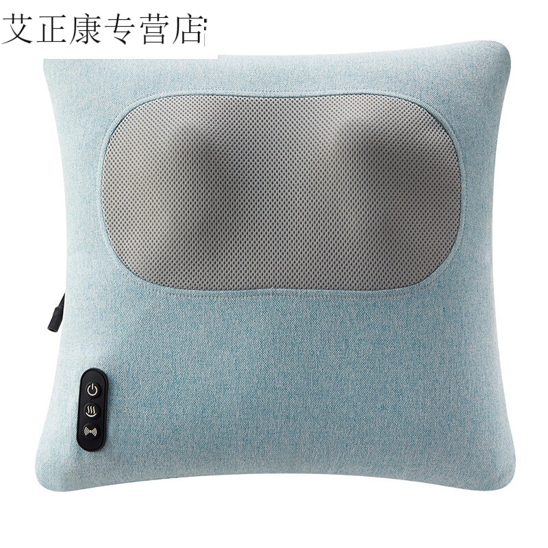 瑞多颈椎按摩器背部腰部颈椎按摩靠枕家用肩颈按摩仪车载按摩靠垫 湖