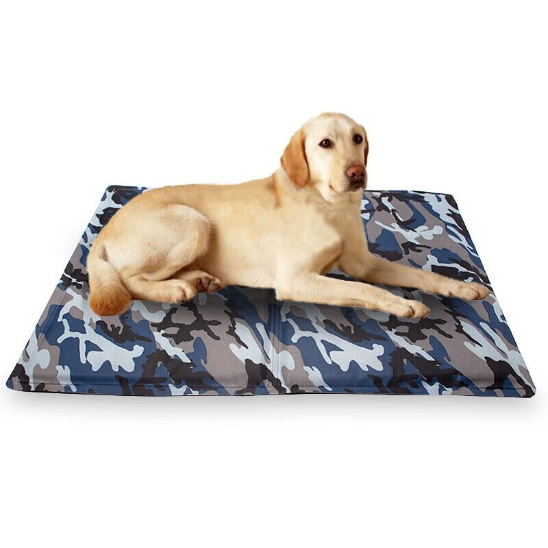 贝尼宠狗垫夏季 循环散热 宠物狗垫子睡觉用 迷彩xl100斤内95x80x2cm