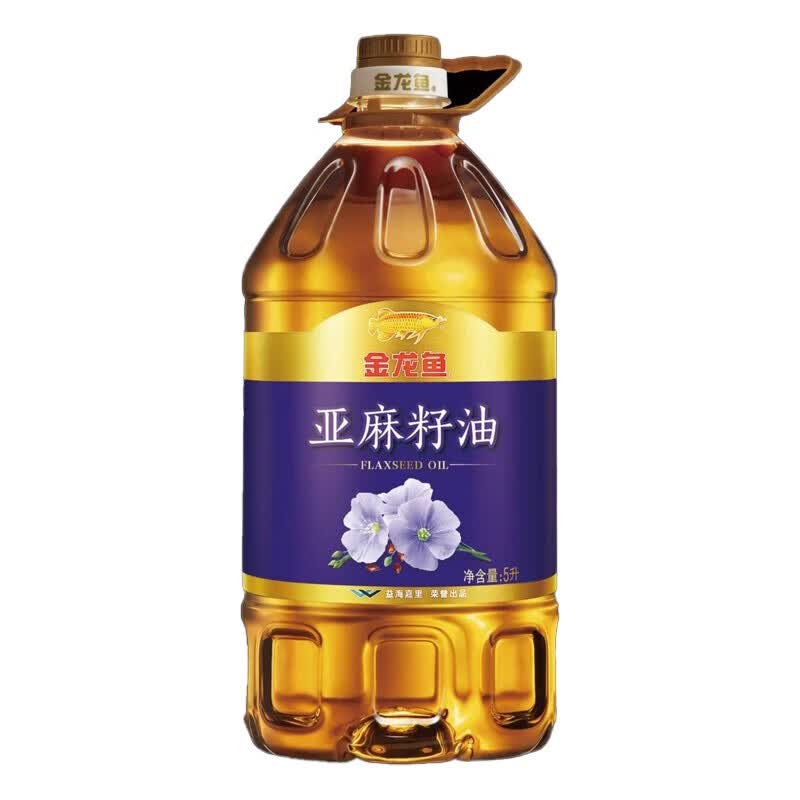 金龙鱼亚麻籽油食用油5l   /升家庭健康用油学生妈妈优选油品 5l 5l