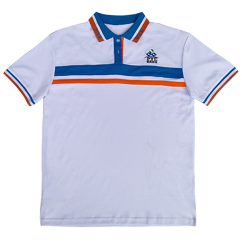 乔庭广州市番禺区初中男女校服 中学生校服初中t恤套装夏装速干蓝色男