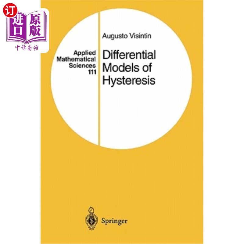海外直订differential models of hysteresis 迟滞微分模型