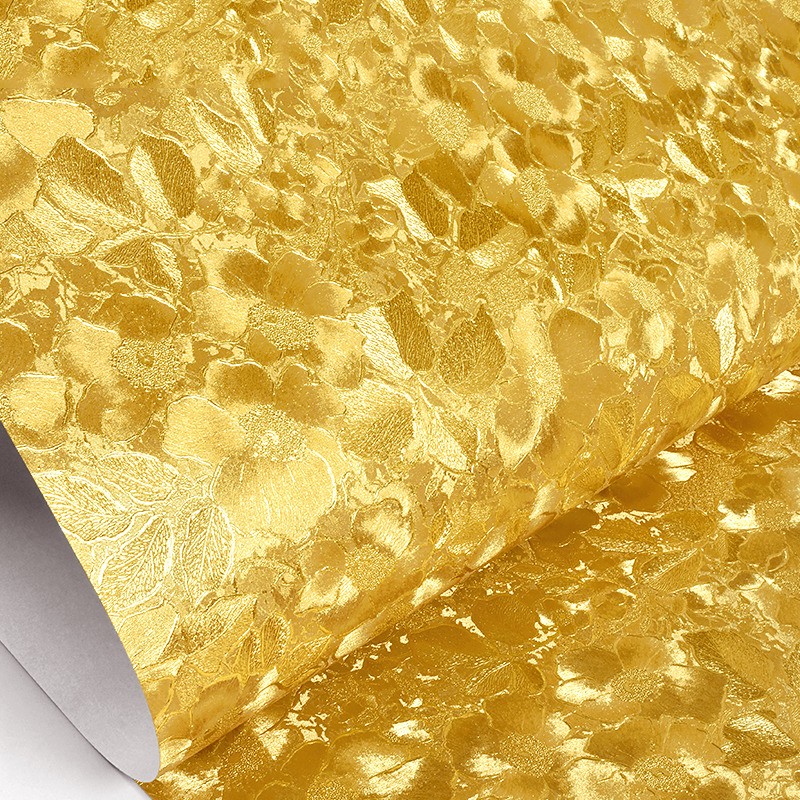 金泊纸金箔金黄色墙纸闪光金色3d立体奢华卧室客厅电视背景墙壁纸6s112金色 升级防水不褪色 虎窝购 金泊纸金箔金黄色墙纸闪光金色3d立体奢华卧室客厅电视背景墙壁纸6s112金色 升级防水不褪色 虎窝购