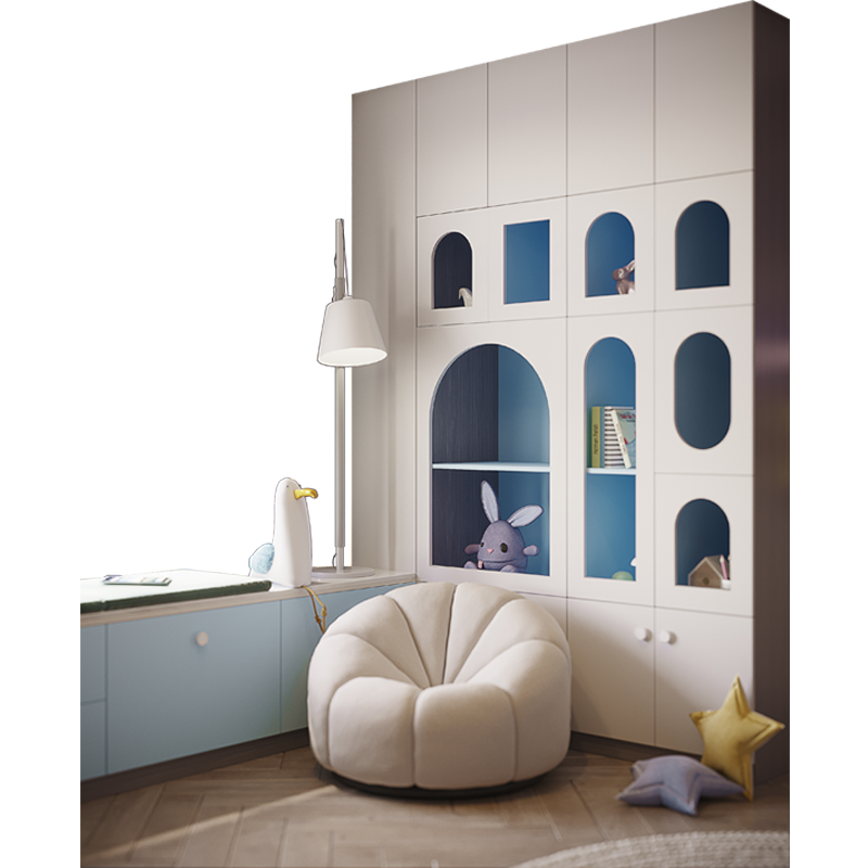 好莱客青少年房定制 天空之城II系列 床 上下床 高低床双层床 简约多功能床衣柜组合 家具套装定制 预付订金