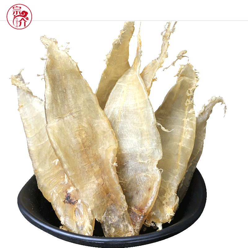 大口赤嘴鳘鱼胶500g野生花胶备孕产后滋补 80头大口公片:250g约40片