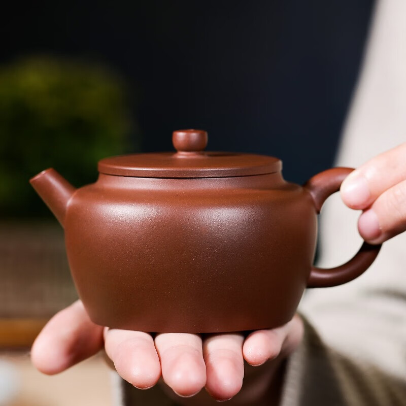 百年利永 宜兴紫砂壶名家纯全手工原矿紫砂泡茶壶功夫茶具底槽清 桑扁