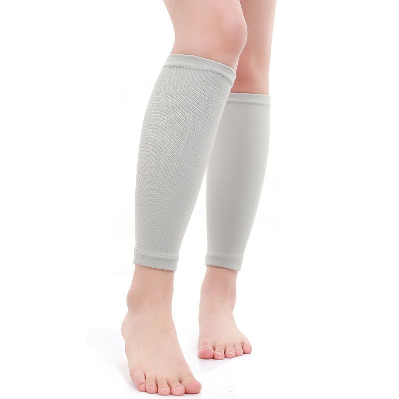 宰搂护小腿套夏季薄款男女士保暖护小腿护膝中老年人老寒腿睡觉护腿 黑色轻薄款 S