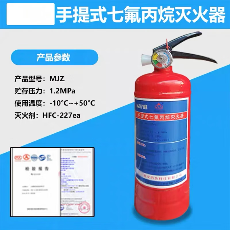 悬挂式4kg6kg8kg10kg办公室厂房气体灭火器消防器材 手提2kg七氟丙烷