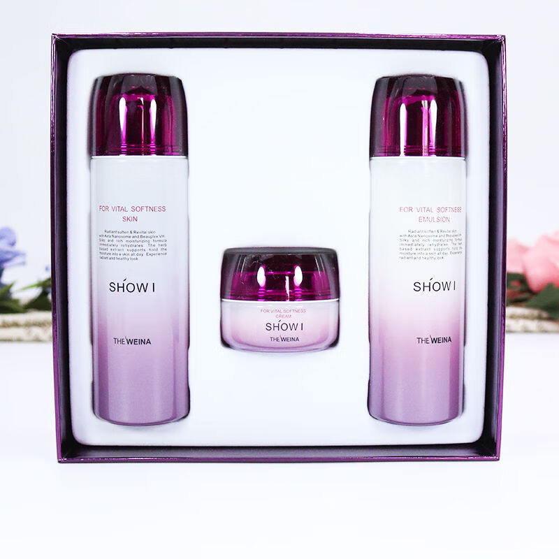 fsyr秀爱复活柔感舒肤套装上海维娜化妆品套盒滋养护肤三件套 默认