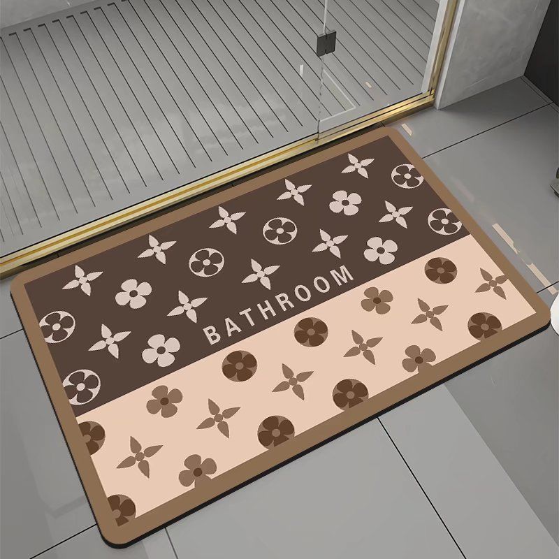 硅藻泥软地垫浴室吸水垫卫生间脚垫厨房厕所防滑垫家用速干进门垫