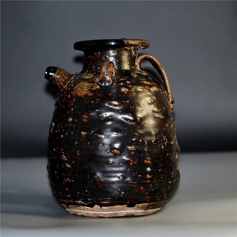 游此斋古董收藏 古玩瓷器 宣州窑酒壶茶室空间摆设老物件古美术