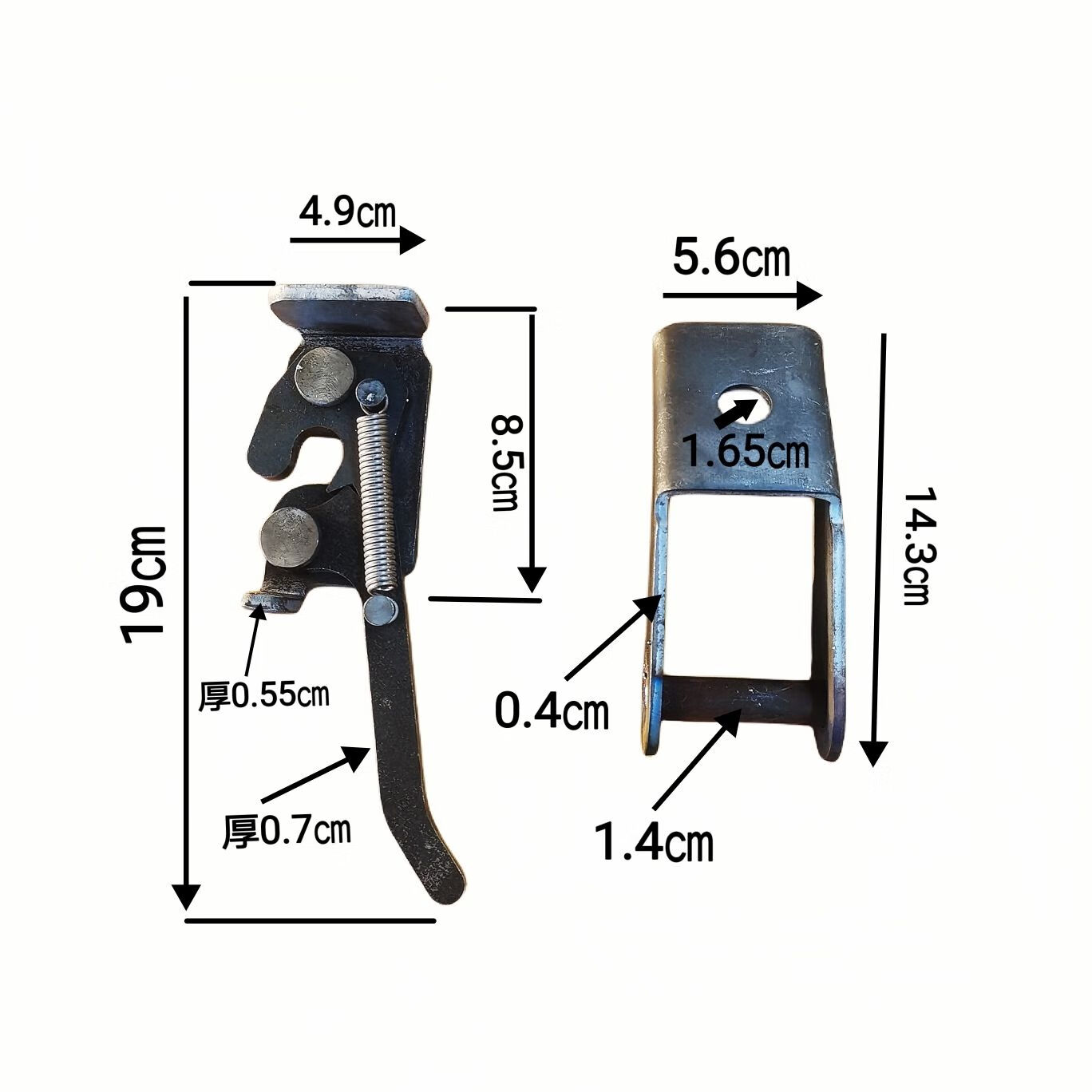 缘庆自卸车合页简易易开款车厢插销挂钩飞翼车锁扣手扣网红款新款合页