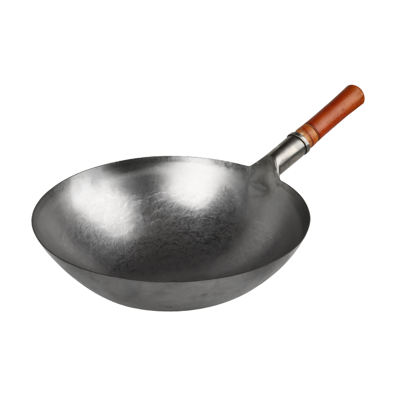 小铁锅章丘铁锅传统手工铁锅大小号无涂层家用炒菜老式鱼鳞底纹锅 30