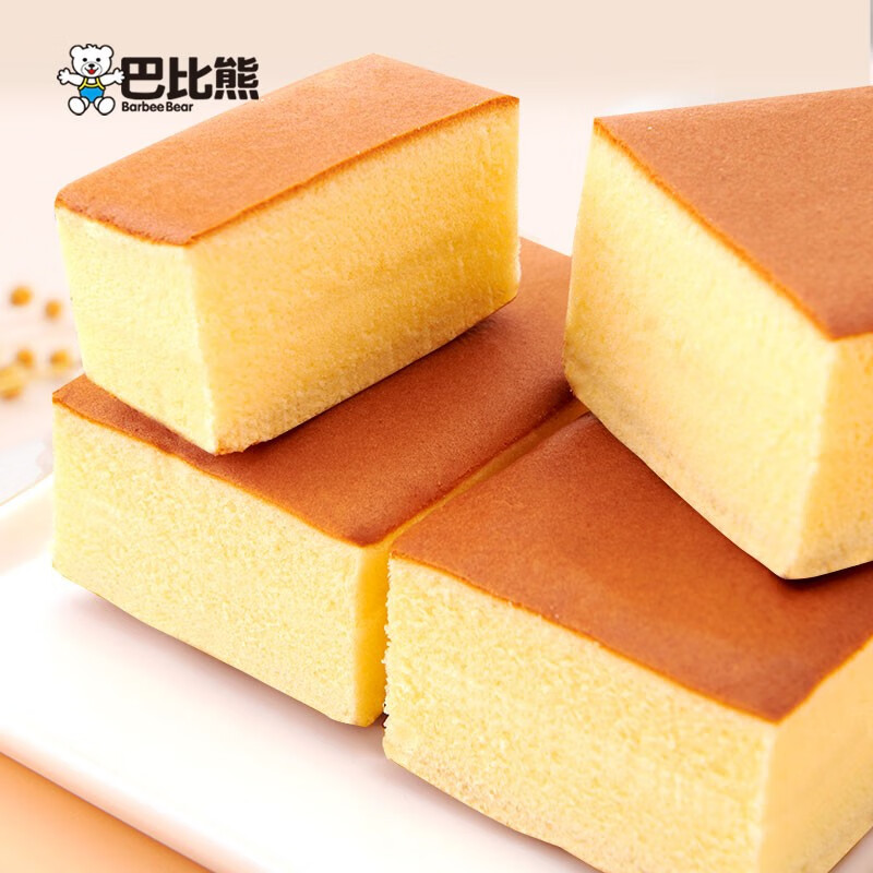 巴比熊(ba bi xiong) 纯蛋糕零食面包整箱早餐纯面包西式糕点心纯鸡